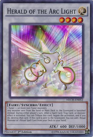Herald of the Arc Light NECH EN052 Super Rare 1st Edition The New Challengers NECH 1st Edition Singles Herald of the Arc Light NECH EN052 Super Rare 1st Edition The New Challengers NECH 1st Edition Singles