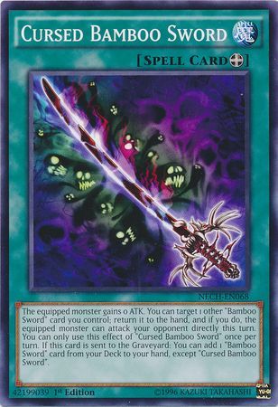 Cursed Bamboo Sword NECH EN068 Common 1st Edition Cursed Bamboo Sword NECH EN068 Common 1st Edition