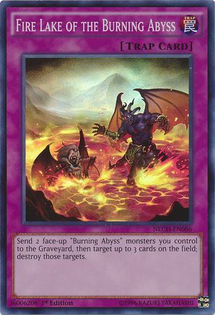 Fire Lake of the Burning Abyss NECH EN086 Super Rare 1st Edition The New Challengers NECH 1st Edition Singles Fire Lake of the Burning Abyss NECH EN086 Super Rare 1st Edition The New Challengers NECH 1st Edition Singles