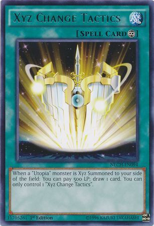 Xyz Change Tactics NECH EN094 Rare 1st Edition Xyz Change Tactics NECH EN094 Rare 1st Edition