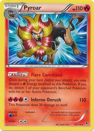Pyroar 12 119 Rare Theme Deck Exclusive Pokemon Theme Deck Exclusives Pyroar 12 119 Rare Theme Deck Exclusive Pokemon Theme Deck Exclusives