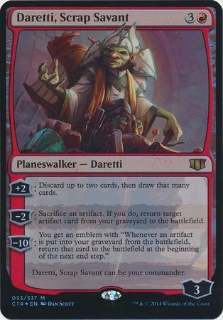 Daretti Scrap Savant Oversized Foil Commander 2014 Singles Daretti Scrap Savant Oversized Foil Commander 2014 Singles