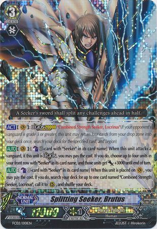 Splitting Seeker Brutus FC02 001EN Triple Rare RRR Splitting Seeker Brutus FC02 001EN Triple Rare RRR