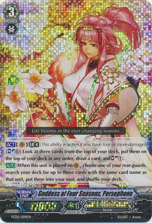 Goddess of Four Seasons Persephone FC02 009EN Triple Rare RRR Goddess of Four Seasons Persephone FC02 009EN Triple Rare RRR