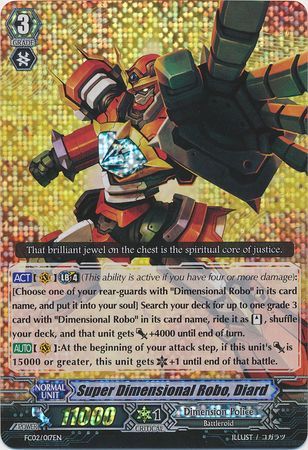 Super Dimensional Robo Diard FC02 017EN Triple Rare RRR Super Dimensional Robo Diard FC02 017EN Triple Rare RRR