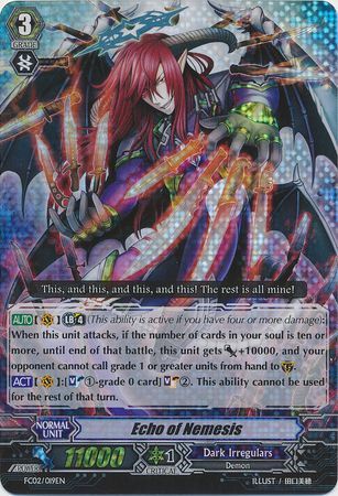 Echo of Nemesis FC02 019EN Triple Rare RRR Echo of Nemesis FC02 019EN Triple Rare RRR