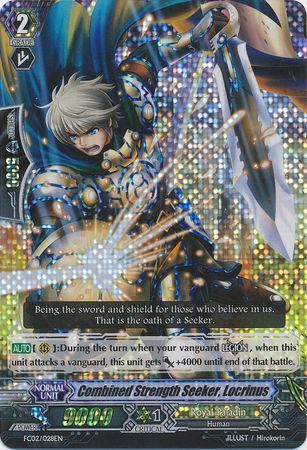 Combined Strength Seeker Locrinus FC02 028EN Triple Rare RRR Combined Strength Seeker Locrinus FC02 028EN Triple Rare RRR