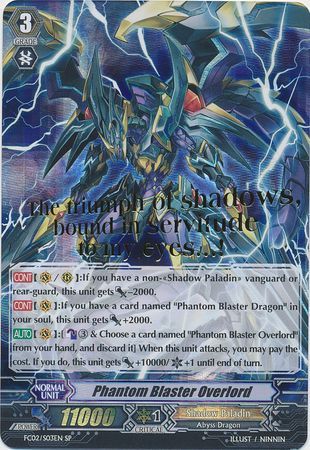 Phantom Blaster Overlord FC02 S03EN Stamped Special Parallel SP Cardfight Vanguard Fighter s Collection 2014 Singles Phantom Blaster Overlord FC02 S03EN Stamped Special Parallel SP Cardfight Vanguard Fighter s Collection 2014 Singles
