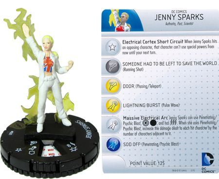 JENNY SPARKS #061 The Flash DC HeroClix Super Rare