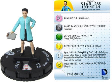 S T A R Labs Technician 007 The Flash Booster Set DC HeroClix S T A R Labs Technician 007 The Flash Booster Set DC HeroClix