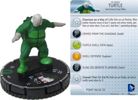 Heroclix The Flash set Turtle #031 Uncommon figure w/card! 
