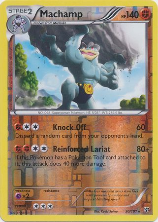 Machamp 50 101 Rare Reverse Holo Machamp 50 101 Rare Reverse Holo