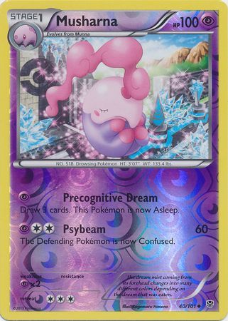 Musharna 40 101 Uncommon Reverse Holo Musharna 40 101 Uncommon Reverse Holo