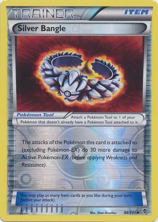 Silver Bangle 88 101 Uncommon Reverse Holo Silver Bangle 88 101 Uncommon Reverse Holo