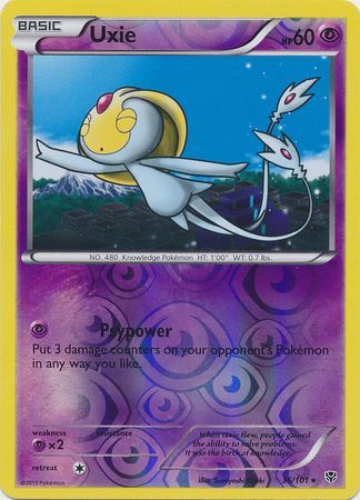 Uxie 36 101 Rare Reverse Holo Uxie 36 101 Rare Reverse Holo