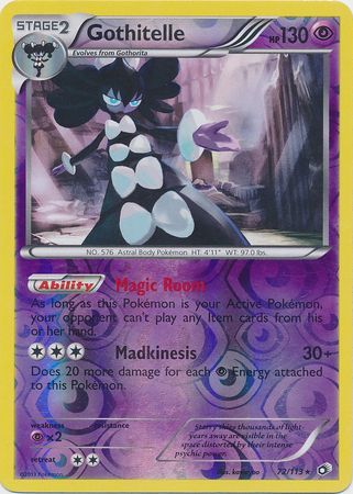 Gothitelle 72 113 Holo Rare Reverse Holo Gothitelle 72 113 Holo Rare Reverse Holo