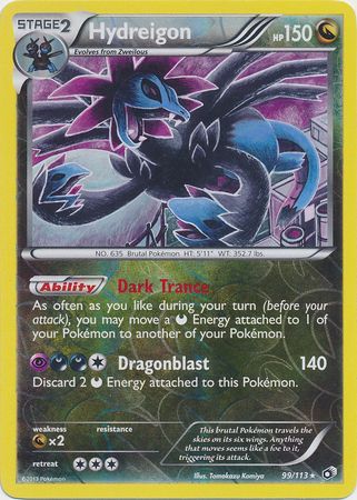 Hydreigon 99 113 Holo Rare Reverse Holo Black White 11 Legendary Treasures Reverse Holo Singles Hydreigon 99 113 Holo Rare Reverse Holo Black White 11 Legendary Treasures Reverse Holo Singles
