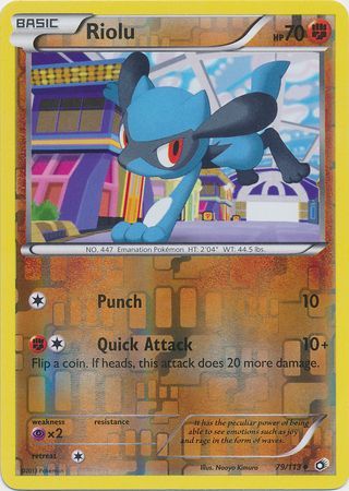 Riolu 79 113 Uncommon Reverse Holo Black White 11 Legendary Treasures Reverse Holo Singles Riolu 79 113 Uncommon Reverse Holo Black White 11 Legendary Treasures Reverse Holo Singles