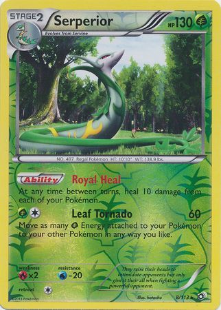 Serperior 8 113 Holo Rare Reverse Holo Black White 11 Legendary Treasures Reverse Holo Singles