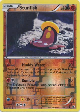 Stunfisk 83 113 Uncommon Reverse Holo Black White 11 Legendary Treasures Reverse Holo Singles Stunfisk 83 113 Uncommon Reverse Holo Black White 11 Legendary Treasures Reverse Holo Singles