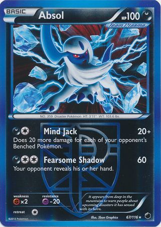 Absol 67 116 Holo Rare Reverse Holo Black White 9 Plasma Freeze Reverse Holo Singles Absol 67 116 Holo Rare Reverse Holo Black White 9 Plasma Freeze Reverse Holo Singles