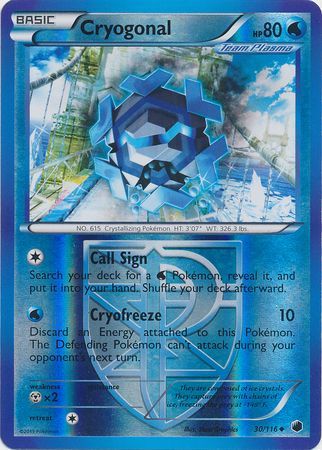 Cryogonal 30 116 Uncommon Reverse Holo Black White 9 Plasma Freeze Reverse Holo Singles Cryogonal 30 116 Uncommon Reverse Holo Black White 9 Plasma Freeze Reverse Holo Singles