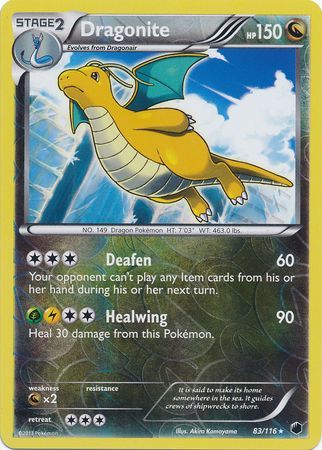 Dragonite - 83/116 - Holo Rare Reverse Holo