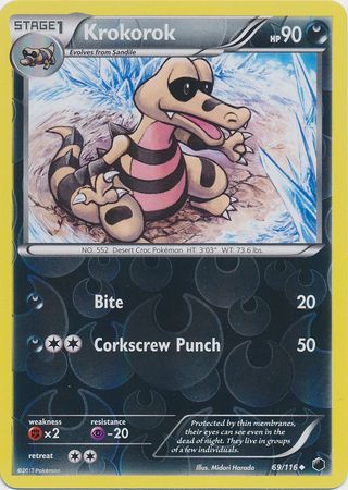 Krokorok 69 116 Uncommon Reverse Holo Black White 9 Plasma Freeze Reverse Holo Singles Krokorok 69 116 Uncommon Reverse Holo Black White 9 Plasma Freeze Reverse Holo Singles