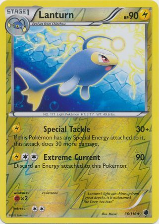 Lanturn 36 116 Uncommon Reverse Holo Black White 9 Plasma Freeze Reverse Holo Singles Lanturn 36 116 Uncommon Reverse Holo Black White 9 Plasma Freeze Reverse Holo Singles