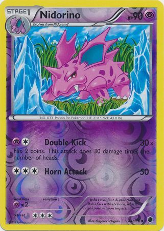 Nidorino 44 116 Uncommon Reverse Holo Nidorino 44 116 Uncommon Reverse Holo
