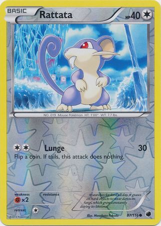 Rattata 87 116 Common Reverse Holo Rattata 87 116 Common Reverse Holo