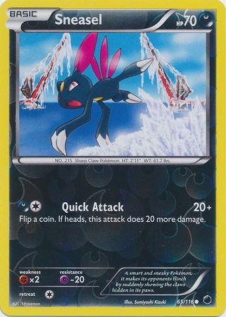 Sneasel 65 116 Common Reverse Holo Sneasel 65 116 Common Reverse Holo