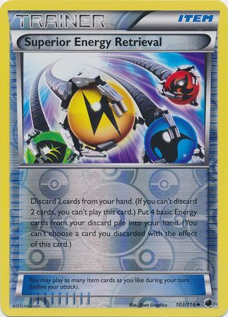 Superior Energy Retrieval 103 116 Uncommon Reverse Holo Superior Energy Retrieval 103 116 Uncommon Reverse Holo
