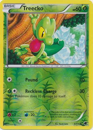 Treecko 6 116 Common Reverse Holo Treecko 6 116 Common Reverse Holo