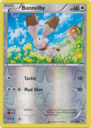 Bunnelby 87 119 Common Reverse Holo Bunnelby 87 119 Common Reverse Holo