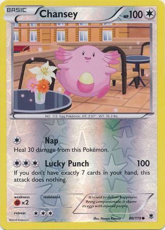 Chansey 80 119 Common Reverse Holo XY Phantom Forces Reverse Holo Singles Chansey 80 119 Common Reverse Holo XY Phantom Forces Reverse Holo Singles