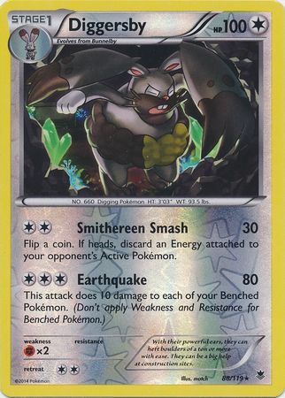 Diggersby 88 119 Rare Reverse Holo XY Phantom Forces Reverse Holo Singles Diggersby 88 119 Rare Reverse Holo XY Phantom Forces Reverse Holo Singles