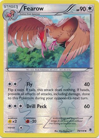 Fearow 79 119 Uncommon Reverse Holo XY Phantom Forces Reverse Holo Singles Fearow 79 119 Uncommon Reverse Holo XY Phantom Forces Reverse Holo Singles