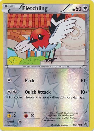 Fletchling 89 119 Common Reverse Holo Fletchling 89 119 Common Reverse Holo