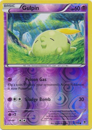 Gulpin 37 119 Common Reverse Holo XY Phantom Forces Reverse Holo Singles Gulpin 37 119 Common Reverse Holo XY Phantom Forces Reverse Holo Singles