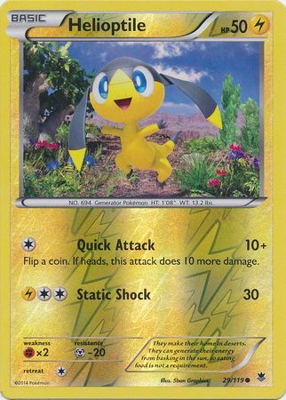 pokemon helioptile card