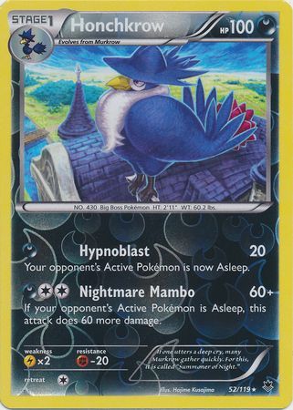 Honchkrow 52 119 Rare Reverse Holo XY Phantom Forces Reverse Holo Singles Honchkrow 52 119 Rare Reverse Holo XY Phantom Forces Reverse Holo Singles