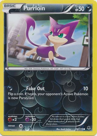 Purrloin 56 119 Common Reverse Holo Purrloin 56 119 Common Reverse Holo