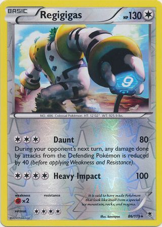 Regigigas - POP 9 Pokémon card 4/17