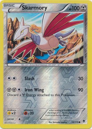 Skarmory 59 119 Common Reverse Holo XY Phantom Forces Reverse Holo Singles Skarmory 59 119 Common Reverse Holo XY Phantom Forces Reverse Holo Singles