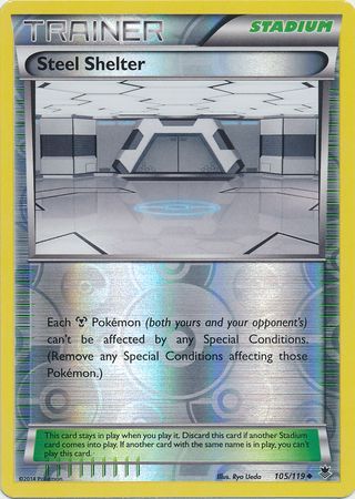 Steel Shelter 105 119 Uncommon Reverse Holo Steel Shelter 105 119 Uncommon Reverse Holo
