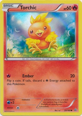 Torchic 25 160 Holo Pokemon Promo Cards Torchic 25 160 Holo Pokemon Promo Cards