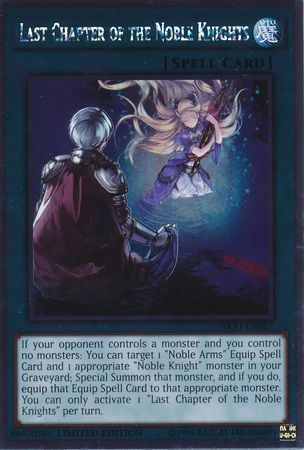 Last Chapter of the Noble Knights NKRT EN017 Platinum Rare 1st Edition Last Chapter of the Noble Knights NKRT EN017 Platinum Rare 1st Edition
