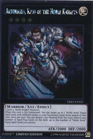 Artorigus King of the Noble Knights NKRT EN037 Platinum Rare 1st Edition Artorigus King of the Noble Knights NKRT EN037 Platinum Rare 1st Edition