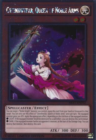 Gwenhwyfar Queen of Noble Arms NKRT EN012 Platinum Rare 1st Edition Noble Knights of the Round Table Singles Gwenhwyfar Queen of Noble Arms NKRT EN012 Platinum Rare 1st Edition Noble Knights of the Round Table Singles